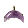 Amethyst Cabochon Moon Ring Gold