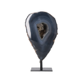 Agate Geode with Quartz on Stand 10000455