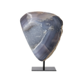 Agate Geode with Quartz on Stand 10000451