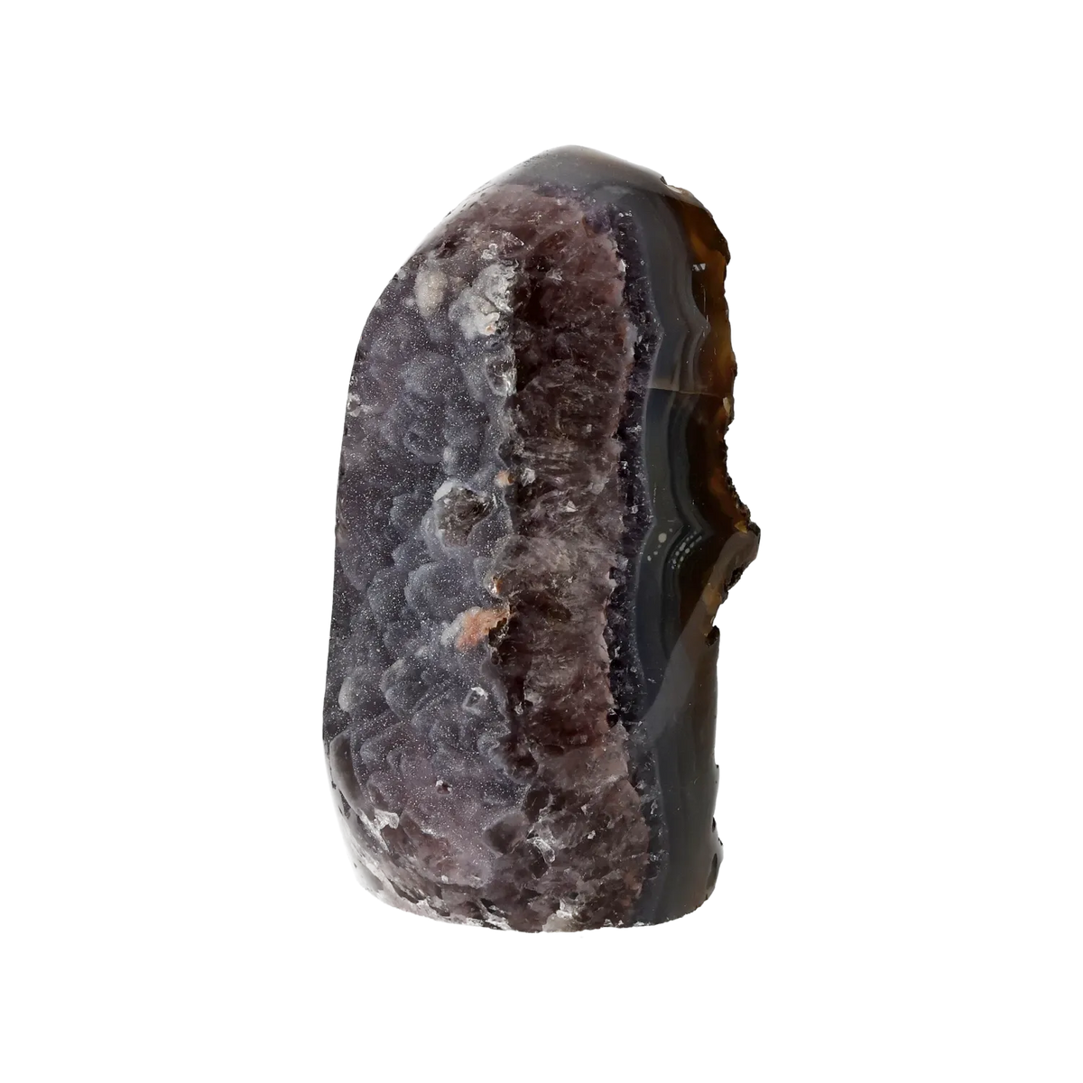 Agate Geode with Amethyst Cut Base 10000374