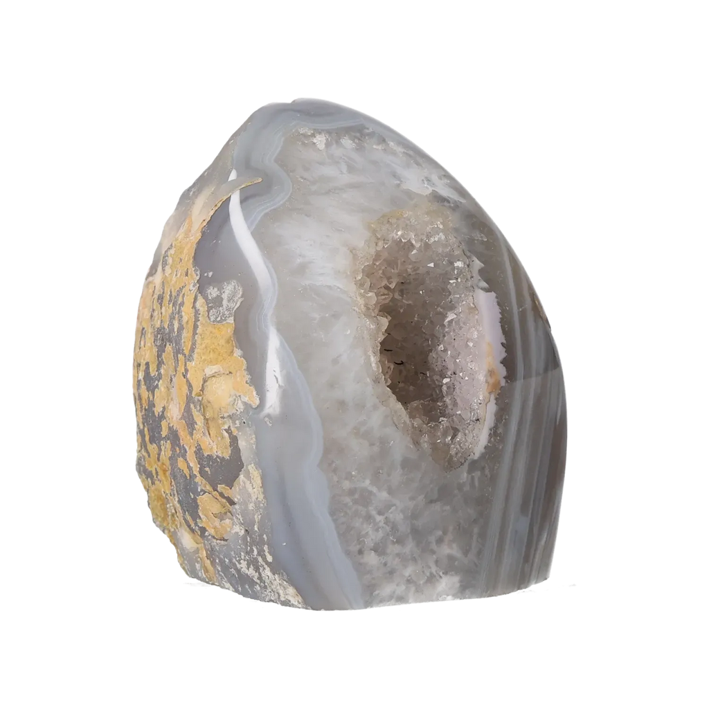 Agate Geode with Quartz Cut Base 10000406