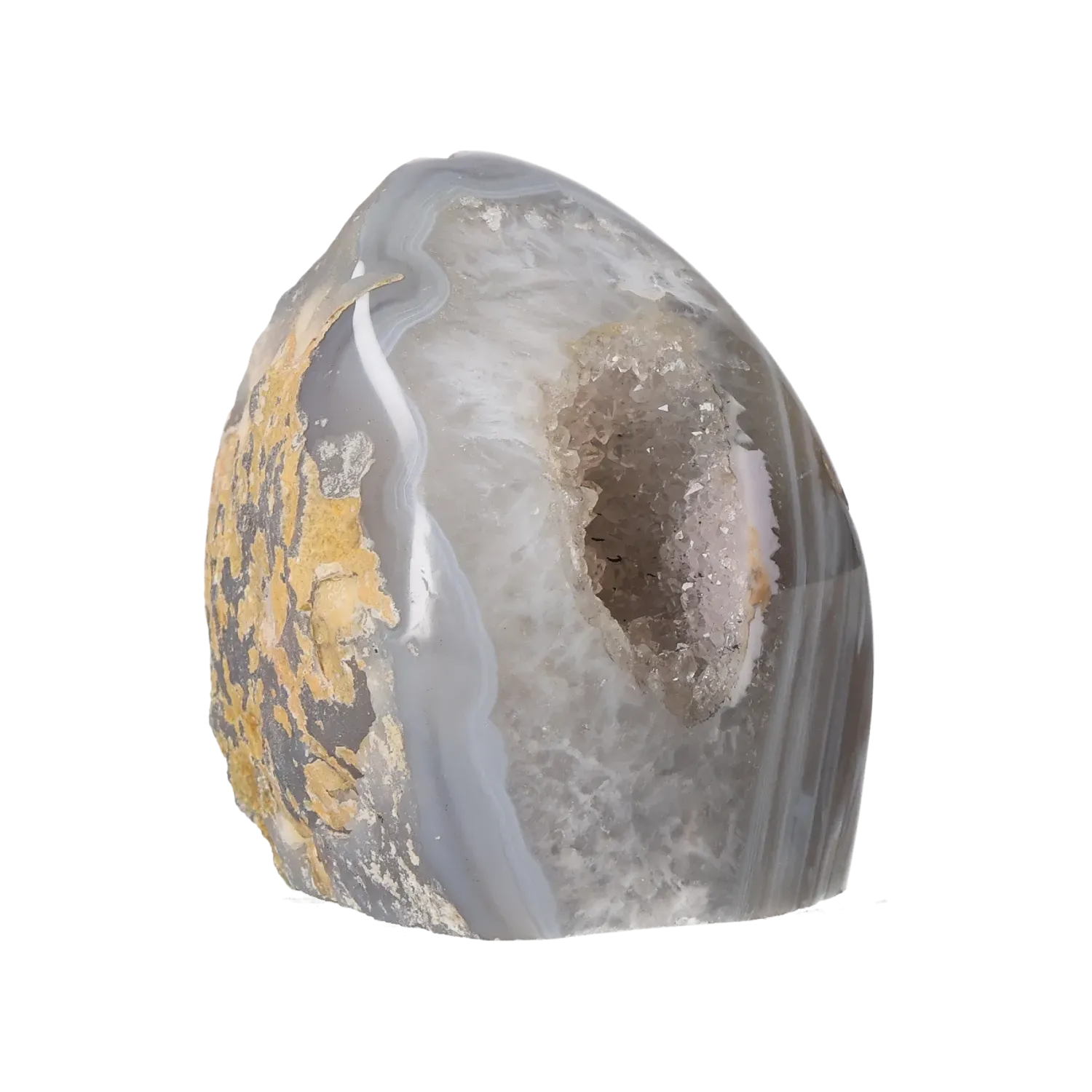 Agate Geode with Quartz Cut Base 10000406