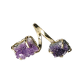 Amethyst Druse Ring  Gold