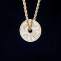 Weight Plate Pendant in Yellow Gold