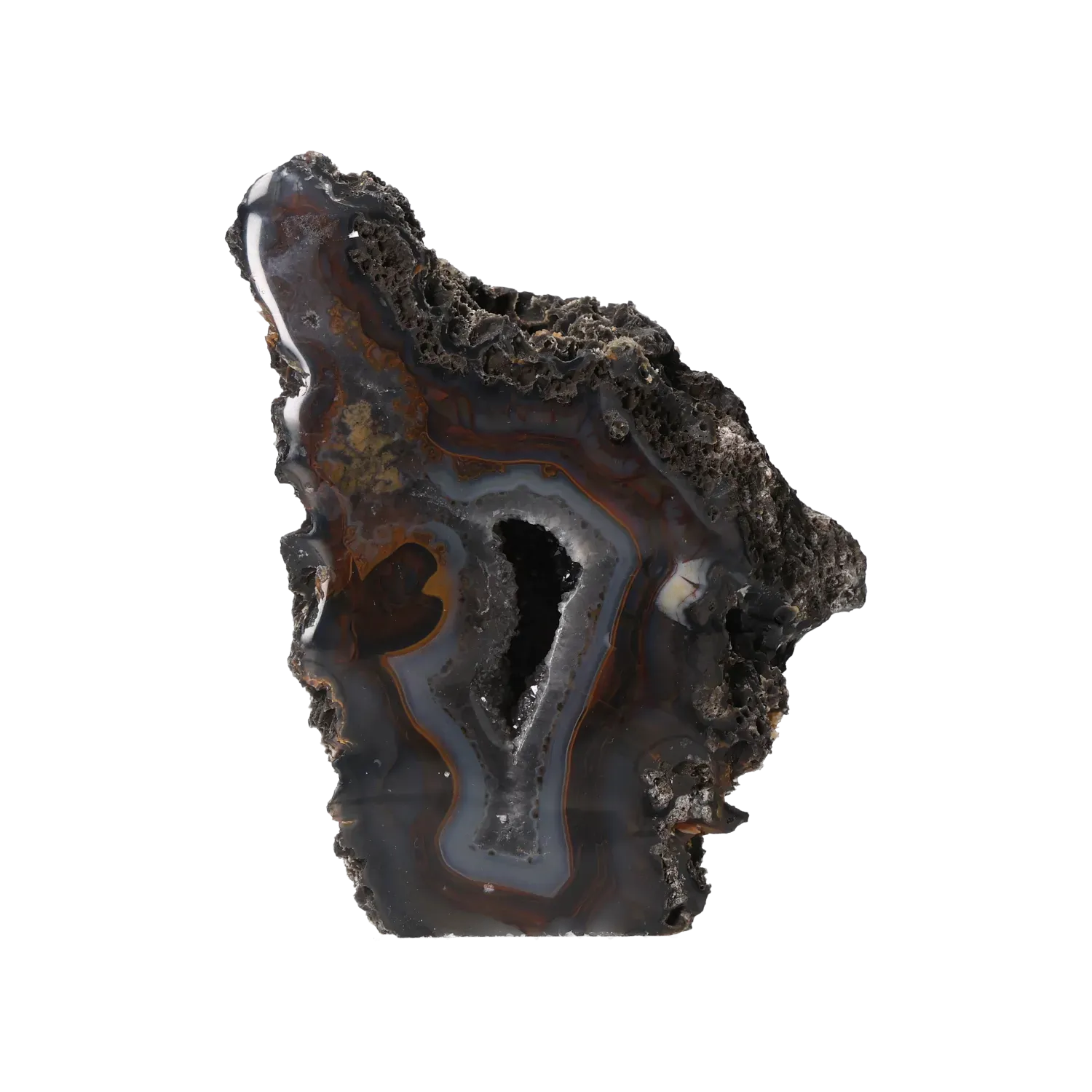 Agate Geode with Quartz Cut Base 10000418