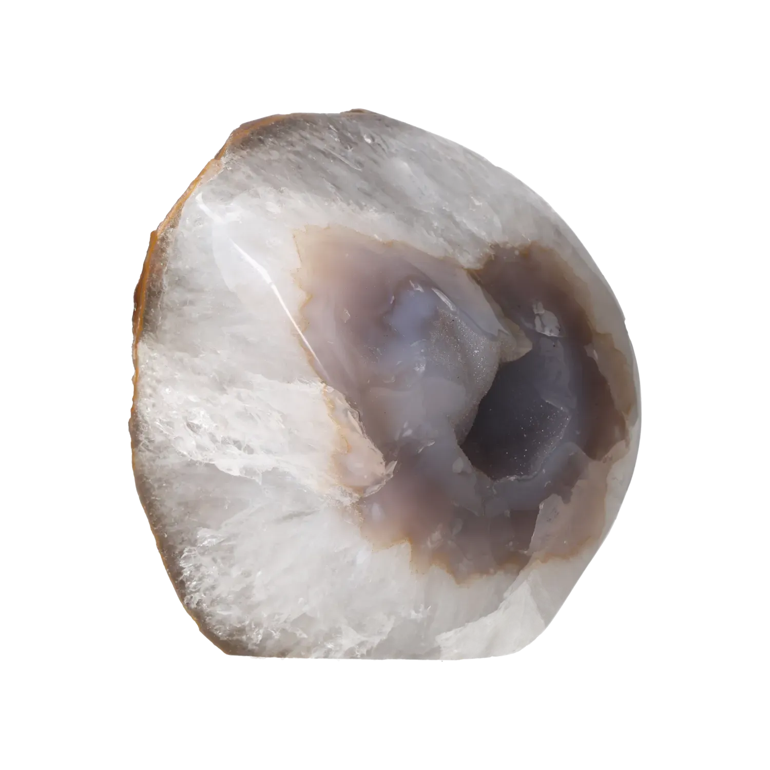 Agate Geode with Quartz Cut Base 10000428