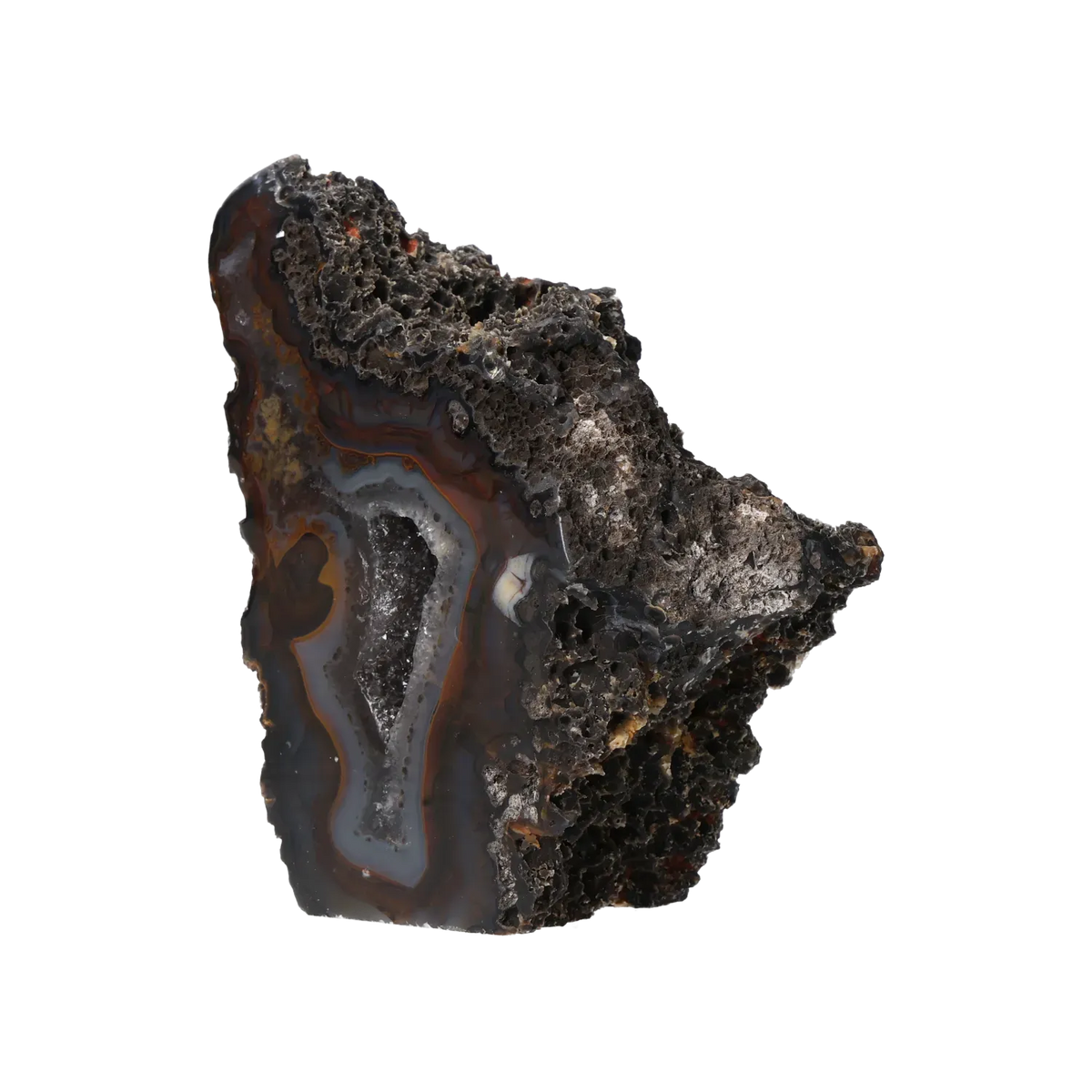 Agate Geode with Quartz Cut Base 10000418