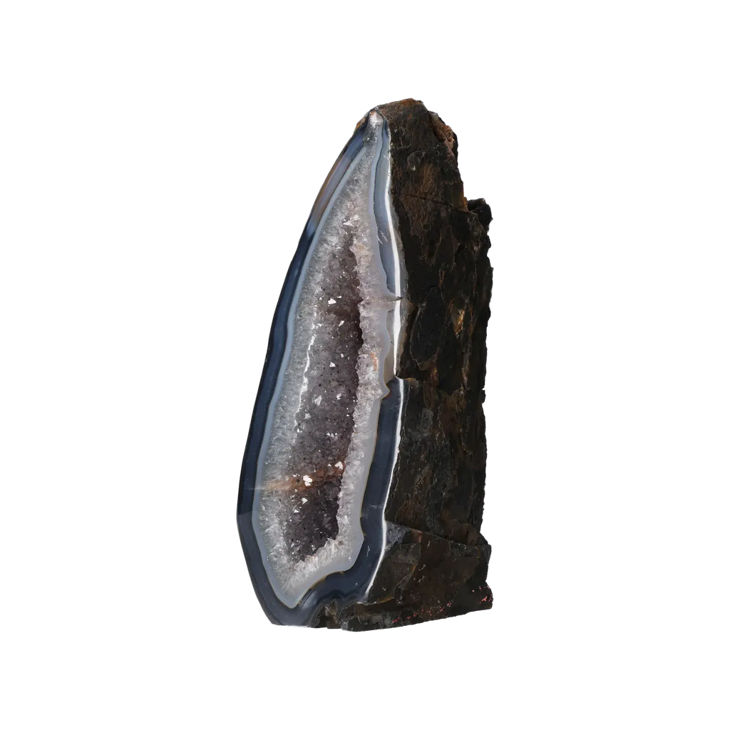 Agate Geode with Amethyst Cut Base 10000373