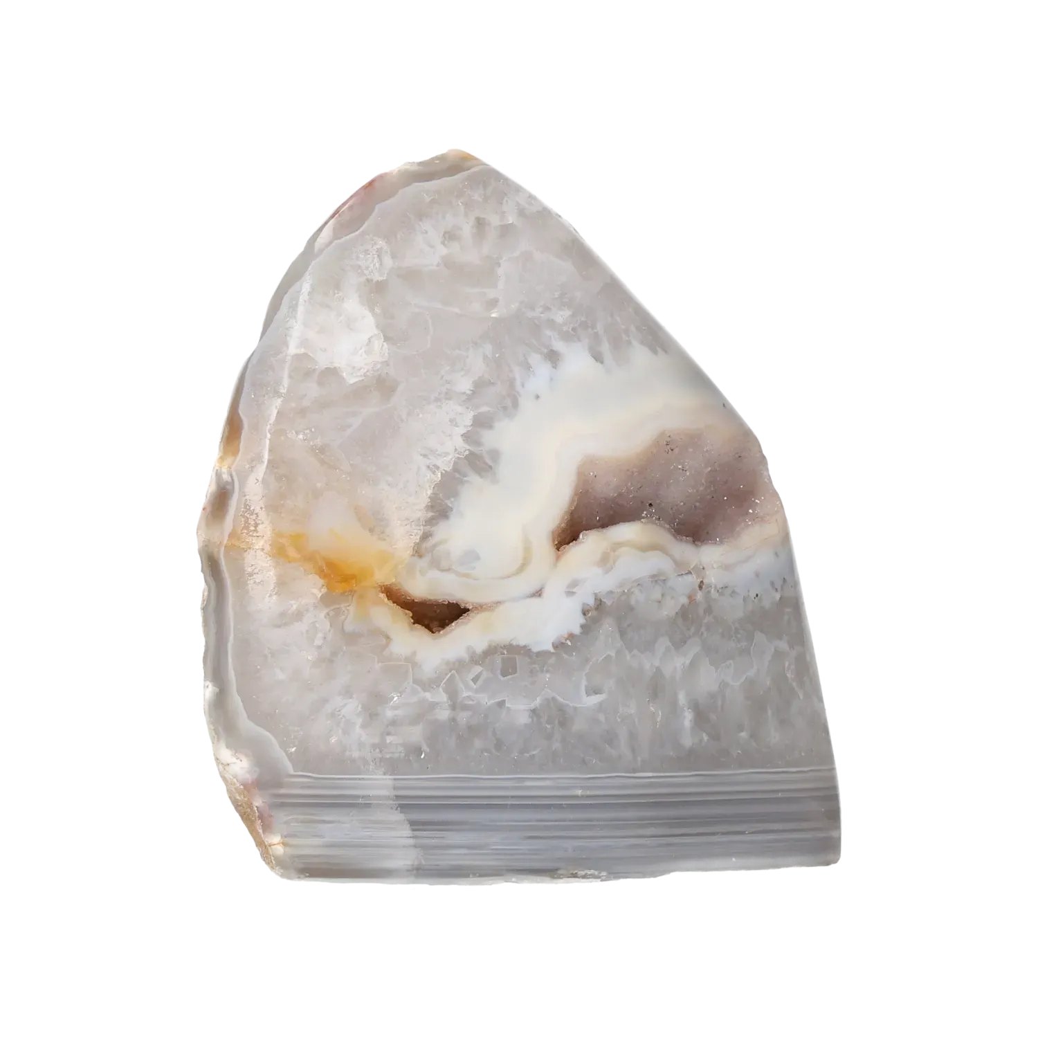 Agate Geode with Quartz Cut Base 10000401
