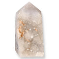 Agate Geoded Points Light beige with white and golden tones. 036542