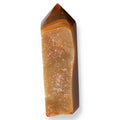 Agate Geoded Points Light brown with orange and cream tones. 037549