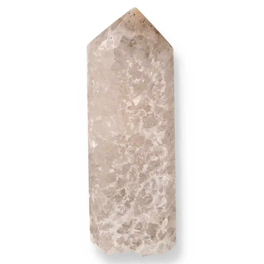Agate Geoded Points Light beige with white and cream details. 037563