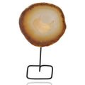 Agate Slice on Metal Stand 037907