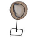 Agate Slice on Metal Stand 038621