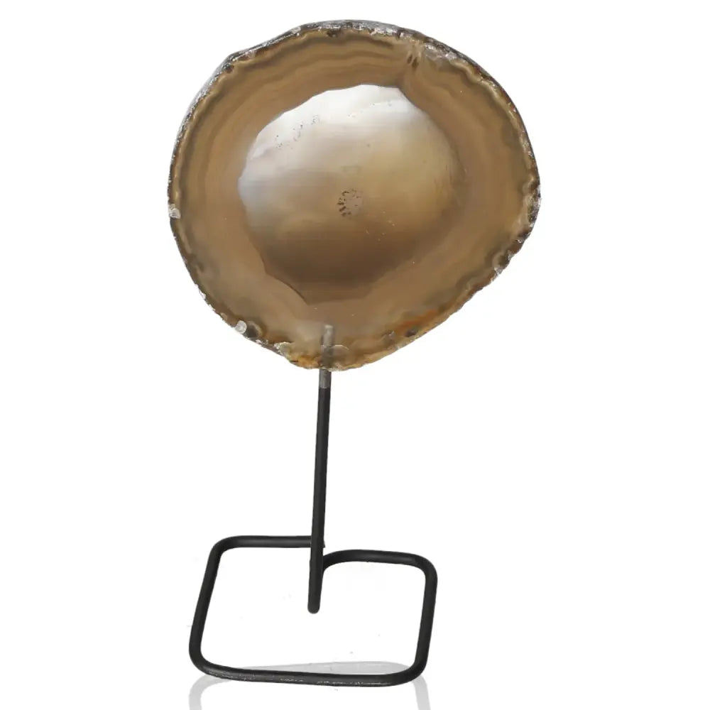 Agate Slice on Metal Stand 039871