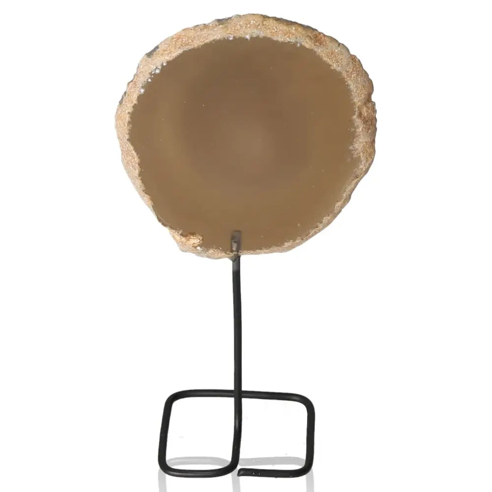 Agate Slice on Metal Stand 040006