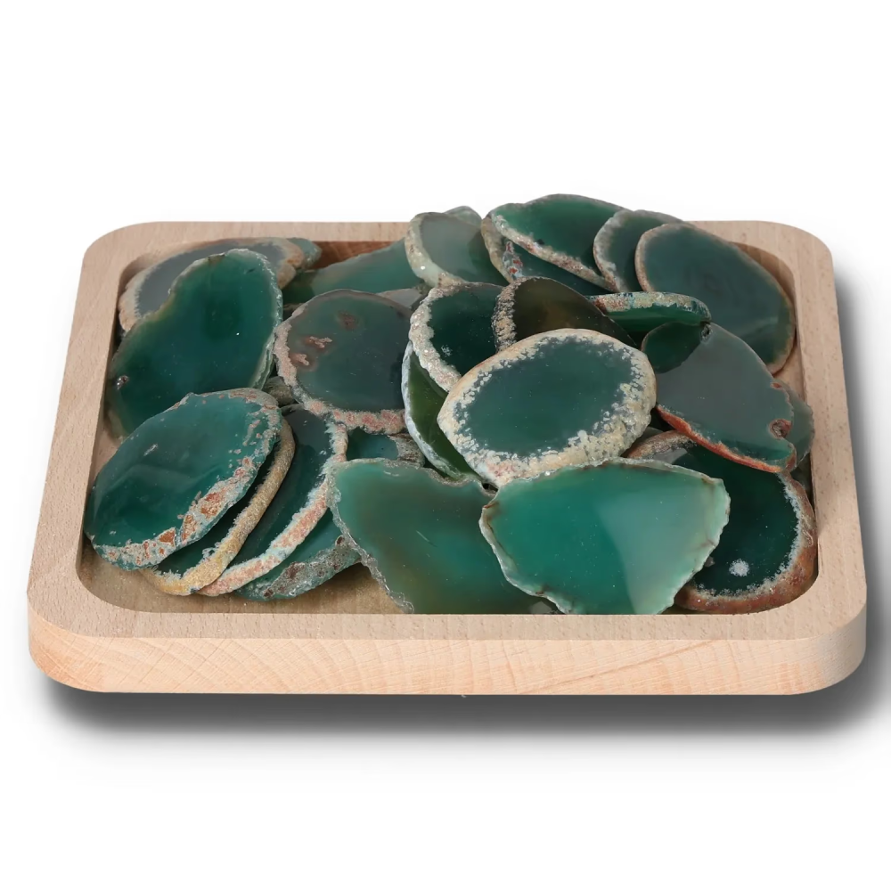 Agate Slice Green 001798