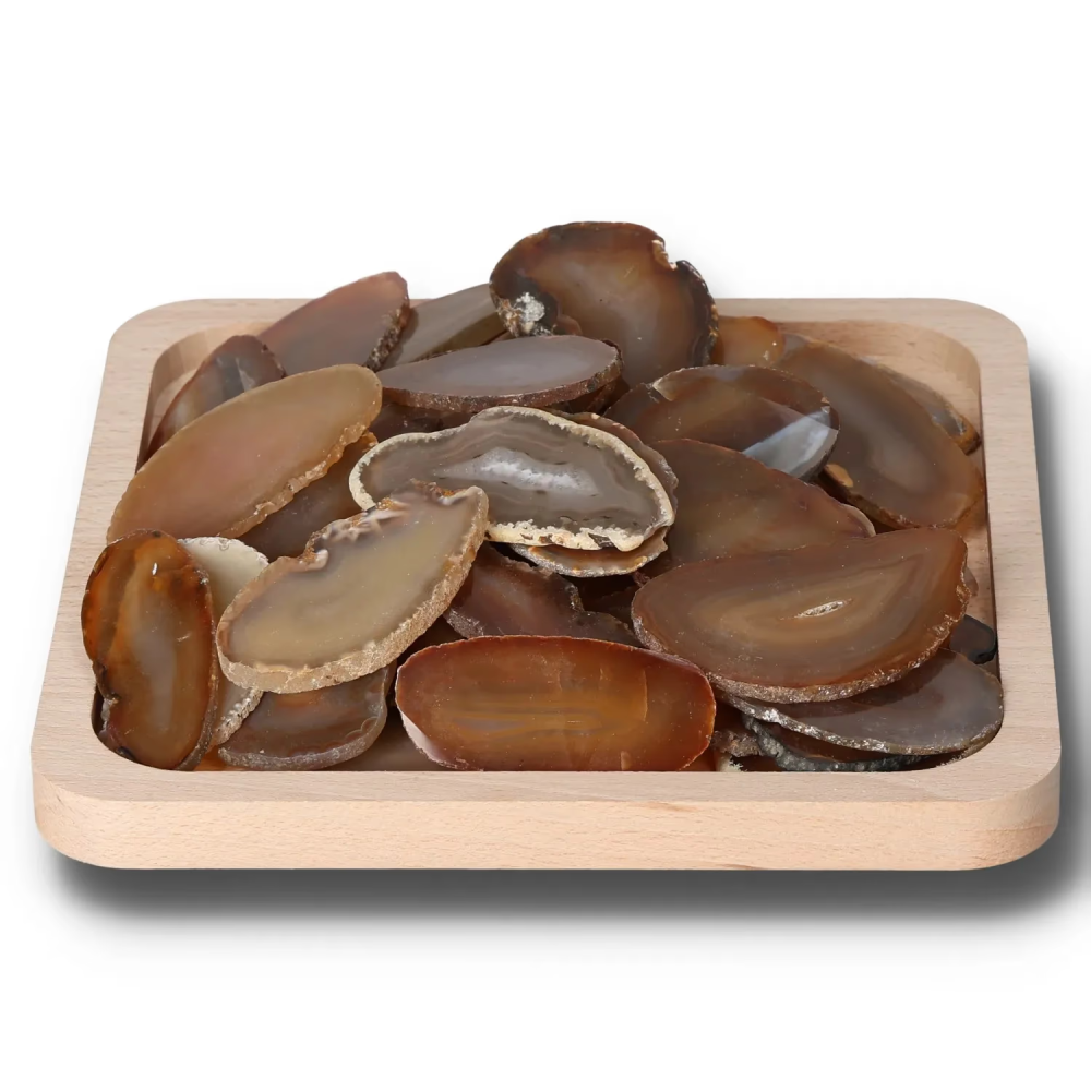 Agate Slice Brown 001800
