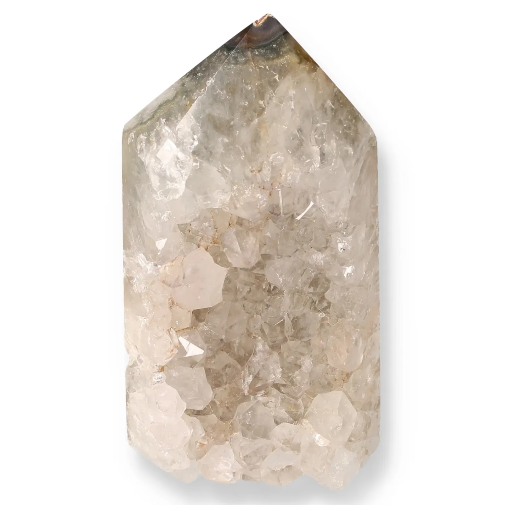 Agate Geoded Points Light beige with hints of gray and cream. 037785