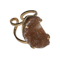 Amethyst Cluster Arc And Wire Ring Gold 600729 P30