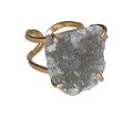 Amethyst Cluster Arc And Wire Ring Gold 600750 P30
