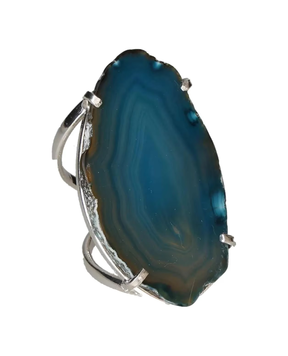 Agate Slice Arc And Wire Ring Gold 603317 P30