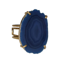 Agate Slice Arc And Wire Ring Gold 603560 P30