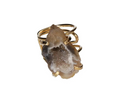 Agate Geode Arc And Wire Ring Gold 613262