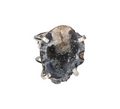 Agate Geode Arc And Wire Ring Silver 613576