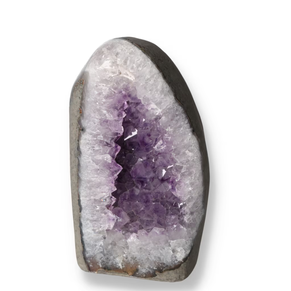 Amethyst cut base geode 618816
