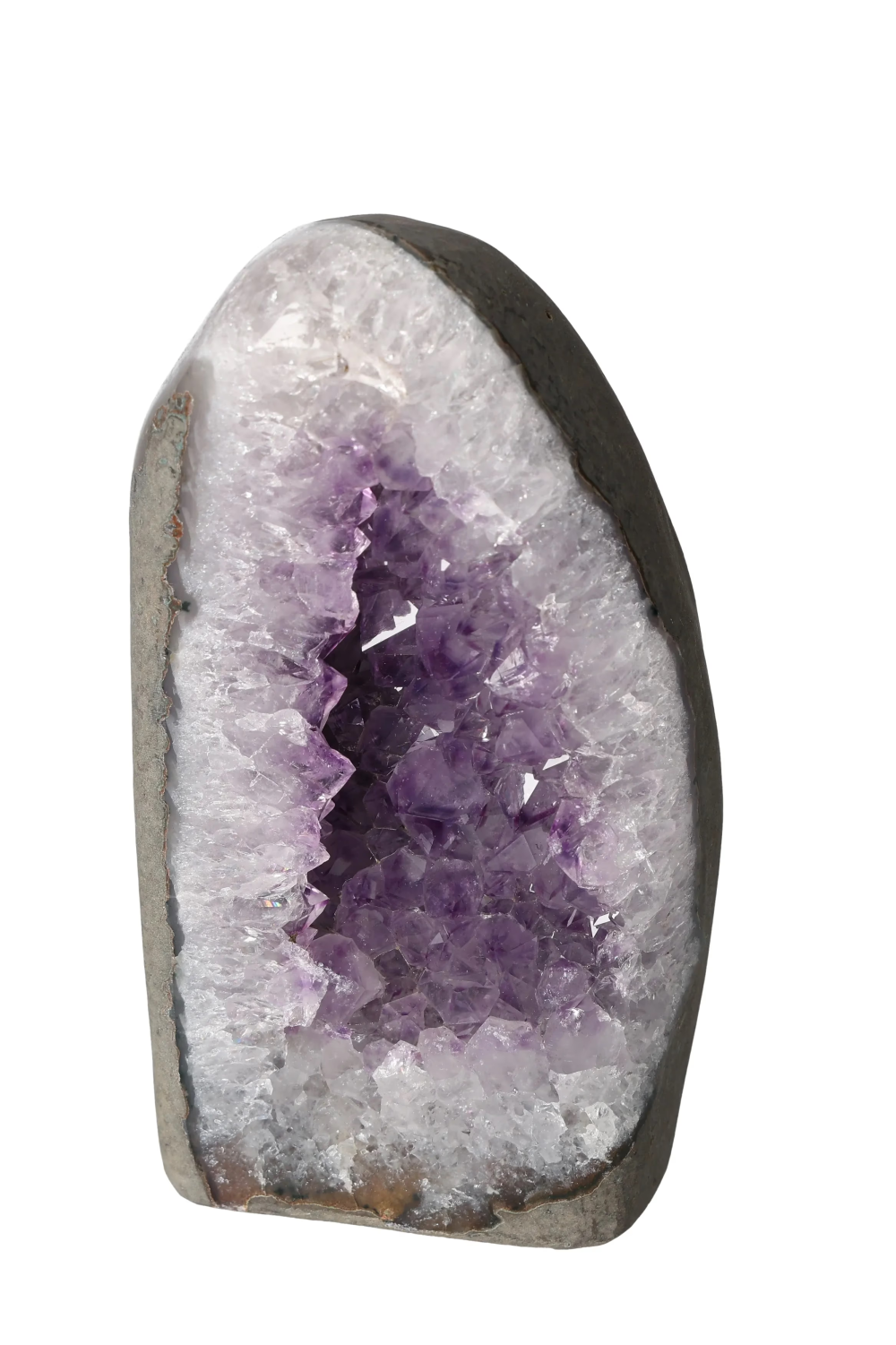Amethyst cut base geode 618816