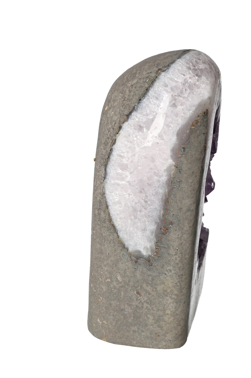 Amethyst cut base geode 618816