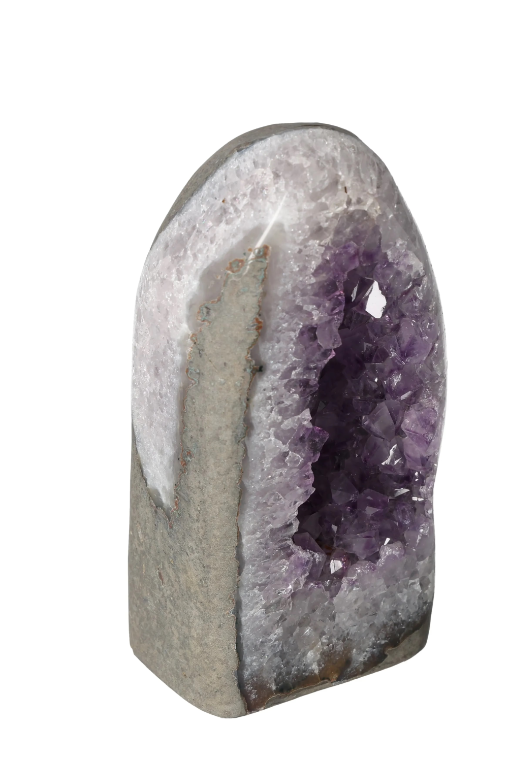 Amethyst cut base geode 618816