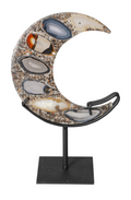 Agate Moon With Metal Base 624947