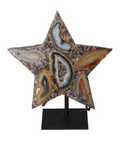 Agate Star With Metal Base 625180