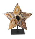 Agate Star With Metal Base 625197