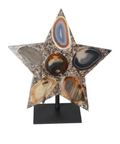 Agate Star With Metal Base 625258