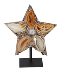 Agate Star With Metal Base 625272