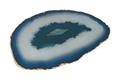 Agate Slice Polished Marine With Gold Trim 625784