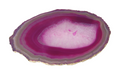 Agate Slice Polished Pink With Gold Trim 626224