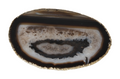 Agate Slice Polished Black With Gold Trim 626347