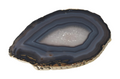 Agate Slice Polished Black With Gold Trim 626415