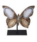 Agate Butterfly With Metal Base 628594