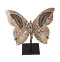 Agate Butterfly With Metal Base 628730