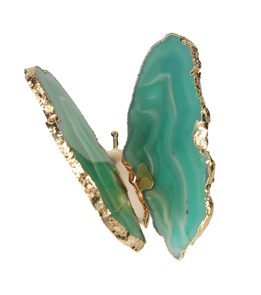 Agate Butterfly With Gold Trim 629249
