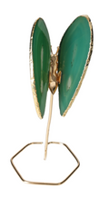 Agate Butterfly On Gold Metal Stand 629713
