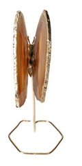 Agate Butterfly On Gold Metal Stand 629751