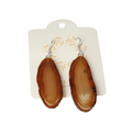 Agate Slice Hook Earrings Silver 631495 P30