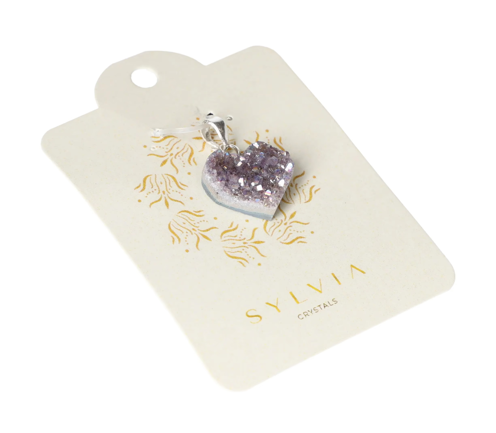 Amethyst Aura Pendant Silver 631822 P30
