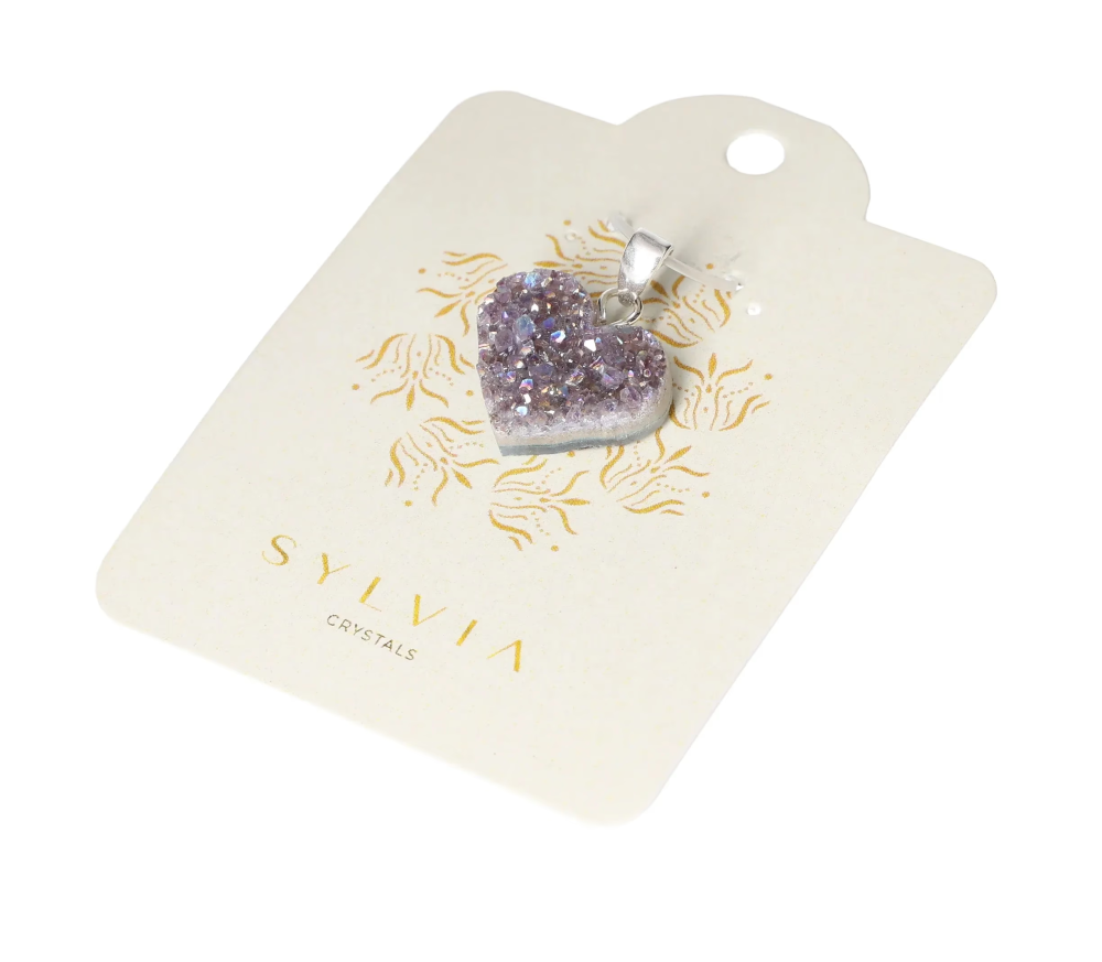Amethyst Aura Pendant Silver 631822 P30